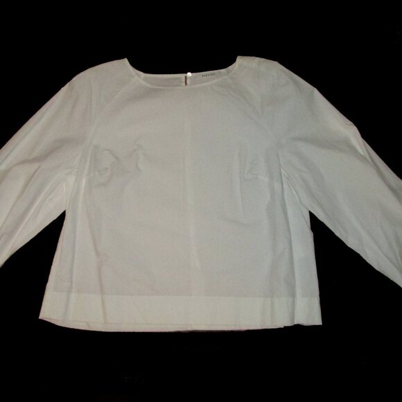 Aritzia Babaton White Niki Blouse - Sz Large - Picture 4 of 11